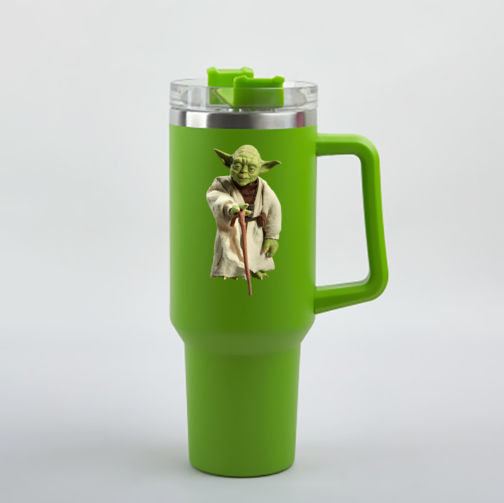 （画像用） スター・ウォーズ Star Wars 1200mL車用タンブラー - クリスタルステッカー（プラスチックストロー付き）